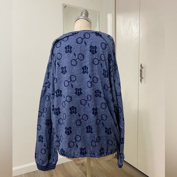 Harry Potter Women’s Blue  Lightweight Sweatshirt Sweater 3X - Picture 3 of 7